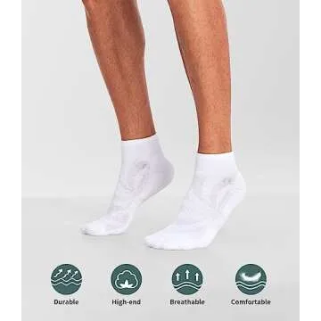 Lapulas Ankle Socks 6 Pack - Comfortable Athletic Wear
