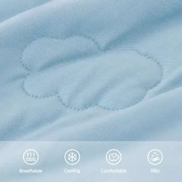 Lesure Premium Cooling Dog Blankets for Bed - Washable Dog Cooling Throw Blanket with Q-MAX>0.4，Durable Self Cooling Pet Mat, Soft Cooling Summer Blanket for Hot Weather, Blue, 60x80