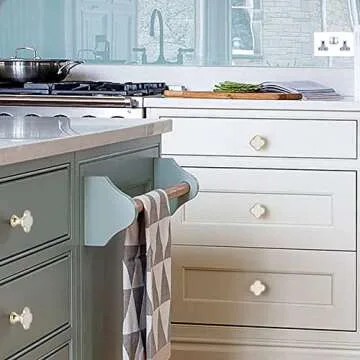 CPELLESSE Clover Knobs Elegant Drawer Pulls 6 Pcs