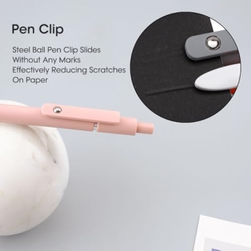 FIOVER 10pcs Gel Pens - Quick Dry Black Ink for Stylish Writing