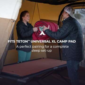 TETON Sports Camping Cot - Easy Setup and Durable Comfort