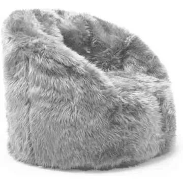 Milano Gray Shag Fur Rug - Soft & Stylish Decor