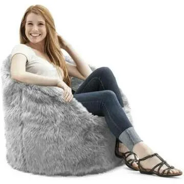 Milano Gray Shag Fur Rug - Soft & Stylish Decor