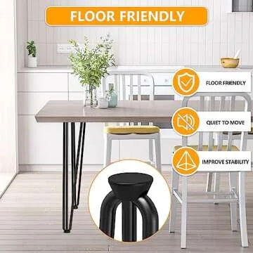 Signstek 28" Hairpin Table Legs with Heavy Duty Metal and Industrial Design for Coffee Tables, Modern Desks and Night Stands,Set of 4