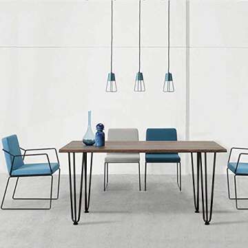 Signstek 28" Hairpin Table Legs with Heavy Duty Metal and Industrial Design for Coffee Tables, Modern Desks and Night Stands,Set of 4