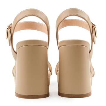 JOY IN LOVE Women's Chunky Platform Heels: Style & Comfort