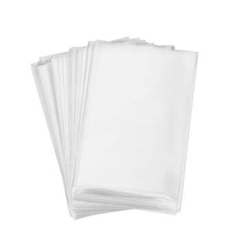 200 Poly Treat Bags 5x7 with 4" Twist Ties Assorted Colors - 1.4mils Thickness OPP Plastic Bags of C...
