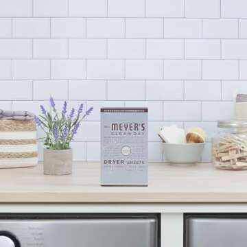 Mrs. Meyer's Clean Day Dryer Sheets Lavender, 80 Count (Pack of 2)