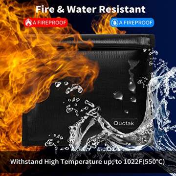 Faraday Bag, Signal Isolation Bag for Phones, Fireproof Shield Pouch, Prevents Hacking,Tracking,and ...