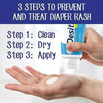 Desitin Daily Defense Baby Diaper Rash Cream with Zinc Oxide to Treat, Relieve & Prevent diaper rash, Hypoallergenic, Dye-, Phthalate- & Paraben-Free, 4.8 oz
