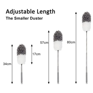 BOOMJOY Feather Duster with Extendable 100" Pole