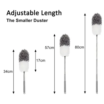 BOOMJOY Feather Duster with Extendable 100" Pole