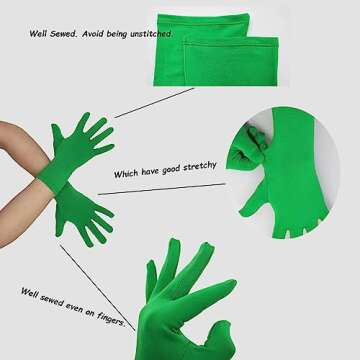 Elegant Sheface Wrist Spandex Gloves for Parties and Weddings