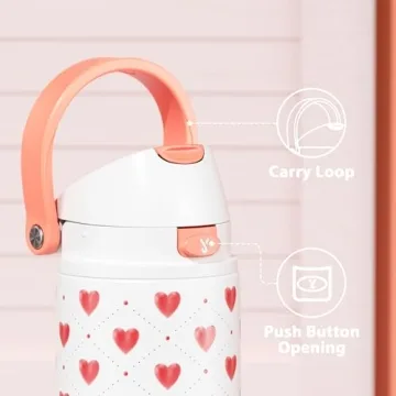 Stylish 24 oz Valentine's Day Water Bottle for Her