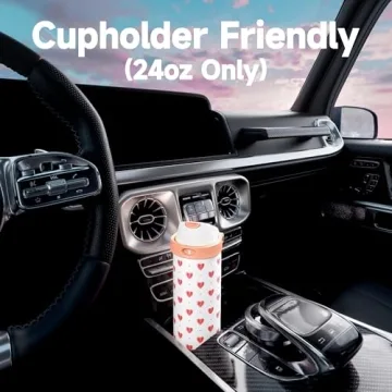 Stylish 24 oz Valentine's Day Water Bottle for Her