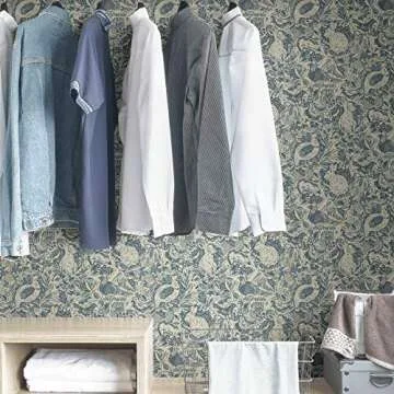 NuWallpaper Blue Terrene Peel and Stick Wallpaper (NUS3622)