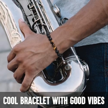 Quietsun Teens Gift Ideas Unique Beaded Bracelet for Sons