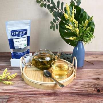 Organic Positively Tea Company, Ti Kuan Yin Oolong Tea, Loose Leaf, 16 Ounce