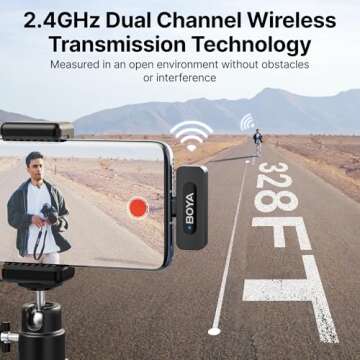 BOYA BY-V20 Wireless Microphone for iPhone and Android