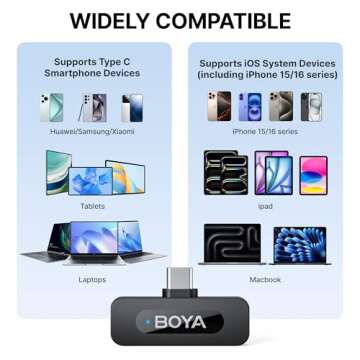 BOYA BY-V20 Wireless Microphone for iPhone and Android