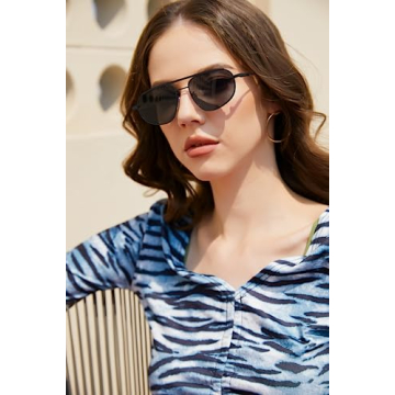 FEISEDY Retro Trendy Aviator Sunglasses Women Men 90s Small Vintage Glasses Stylish Gold Metal Oval Sunglasses B2906