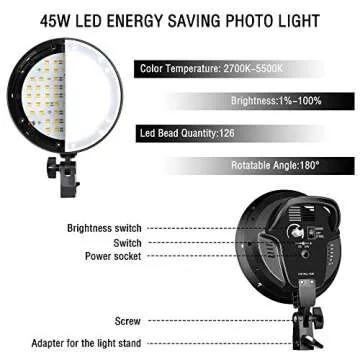 EMART Photography Softbox Lighting Kit for Studios