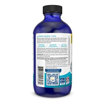 Nordic Naturals Ultimate Omega Xtra Liquid - Premium Omega-3 Fish Oil