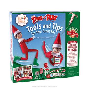 The Elf on the Shelf Elves at Play Tools and Tips for Your Scout Elf - 60-Page Guide Book with 100+ Quick and Easy Ideas and 15 Scout Elf Tools - Scout Elf Not Included