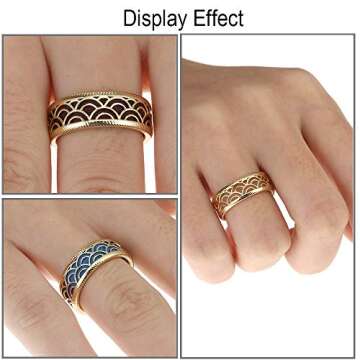 KOAEM Thin and Hollow Wave Band, Fashion, Colorful, Comfortable fit, Skin Safe