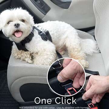 Dog Seat Belt Pet Dog Cat Car Seatbelt Safety Tether - 2 Pack - Adjustable Harness Belts Pet Leash -...