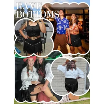 Chic Womens Cowgirl Fringe Skirt for Festivals and Rodeos