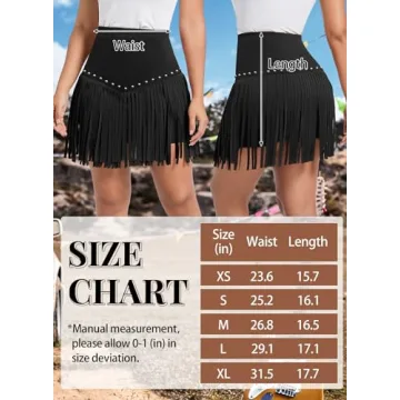Chic Womens Cowgirl Fringe Skirt for Festivals and Rodeos