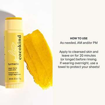 Cocokind Turmeric Mask Stick for Dark Spots and Acne