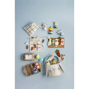 Mud Pie Children's Easter Finger Puppets - Engaging Wool Fun