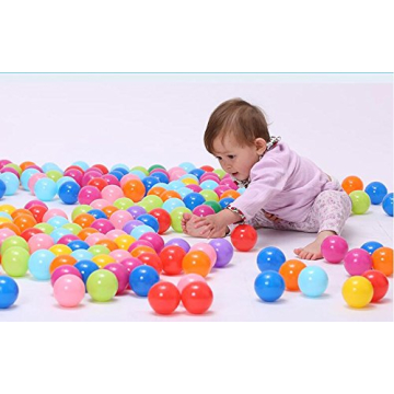 Safe Crush Proof Ball Pit Balls for Toddlers - Encheng 100 Pack