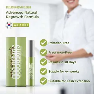 4ml Superfood Eyelash Growth & Lash Boost Serum - Hypoallergenic & Dermatologically Tested Eyelash Serum