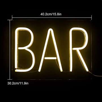 [Bigger Size] Sparkle Lights Neon Signs, Neon Lights for Room Decor Light Lamp Bedroom Beer Bar Pub ...