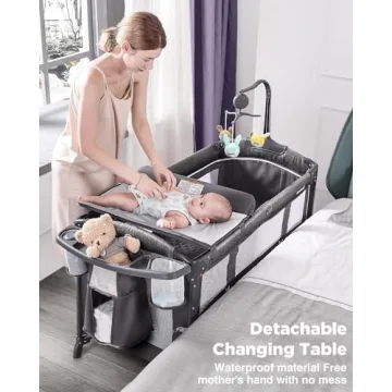 ADOVEL Baby Pack n Play with Mattress and Diaper Changer