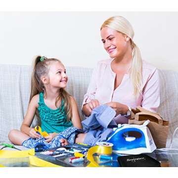 Sewing Kit for Adults Home Travel Camping and Emergency. Best Gift for Kids Girls Beginners. Quality Premium Mini Sew Supplies Set. Expansive Case with 100 Extra Pins and Safety Pins (Black, Small)