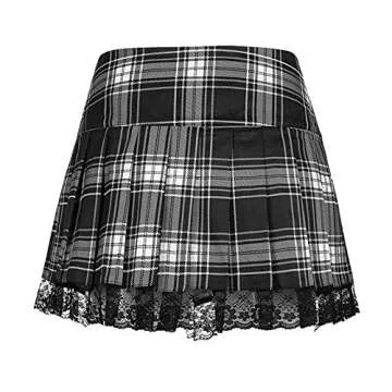 Stylish Women’s High Waist Plaid Mini Skirt for Outfits