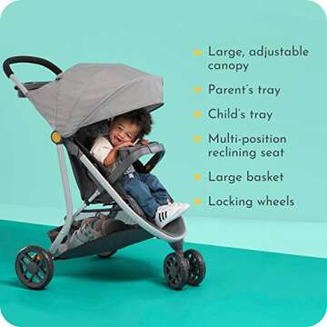 Century Stroll On 3-Wheel Lightweight Stroller