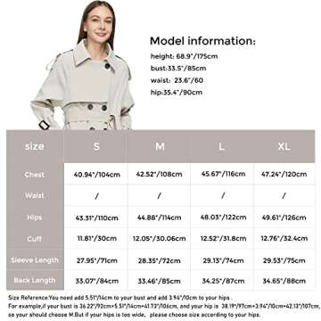 ZIAI Long Trench Coat For Women Oversize Women's Fall Jackets Double Breasted Classic Lapel Ladies Trench Coat with Belt