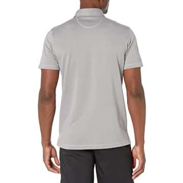 28 Palms Men's Relaxed-Fit Performance Cotton Tropical Print Pique Golf Polo Shirt