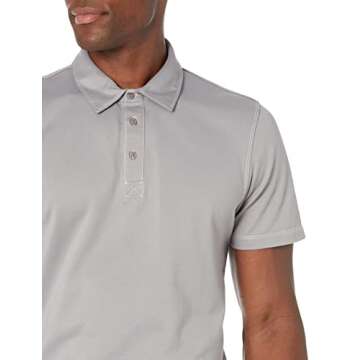 28 Palms Men's Relaxed-Fit Performance Cotton Tropical Print Pique Golf Polo Shirt