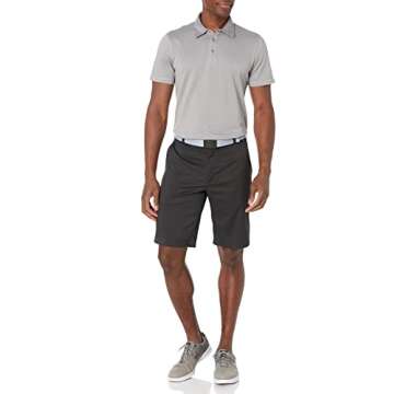 28 Palms Men's Relaxed-Fit Performance Cotton Tropical Print Pique Golf Polo Shirt