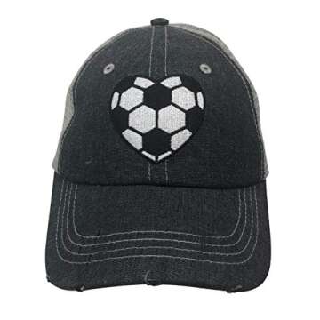 Cocomo Soul Women's Soccer Heart Hat | Perfect for Soccer Moms & Players