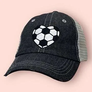 Cocomo Soul Women's Soccer Heart Hat - Stylish & Adjustable