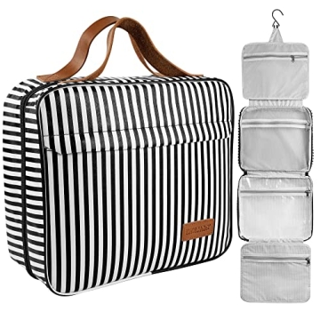 Waterproof Hanging Toiletry Bag with 4 Compartments Travel Essential