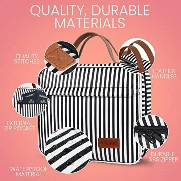 Waterproof Hanging Toiletry Bag with 4 Compartments Travel Essential