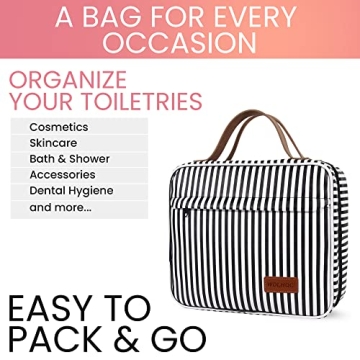 Waterproof Hanging Toiletry Bag with 4 Compartments Travel Essential